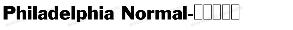 Philadelphia Normal字体转换